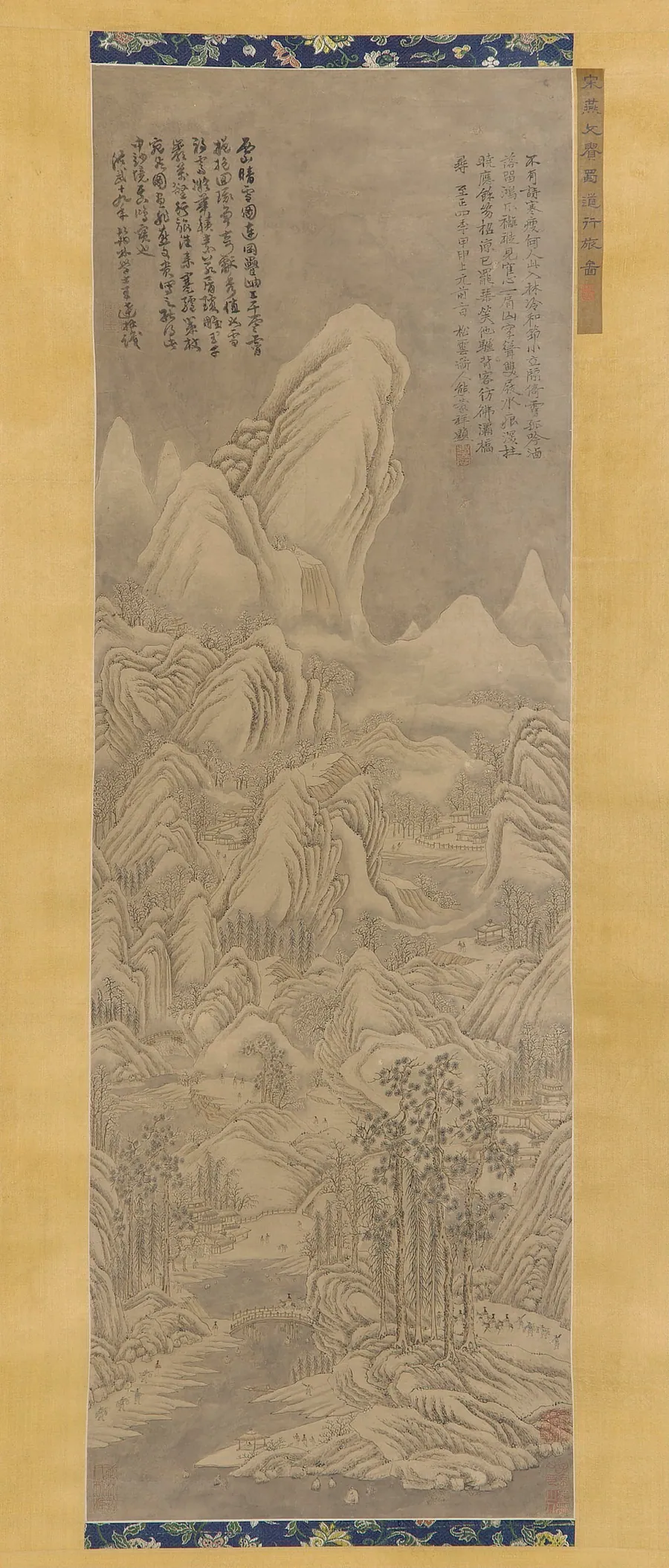 Winter landscape by Formerly attributed to Yan Wengui (10th century)