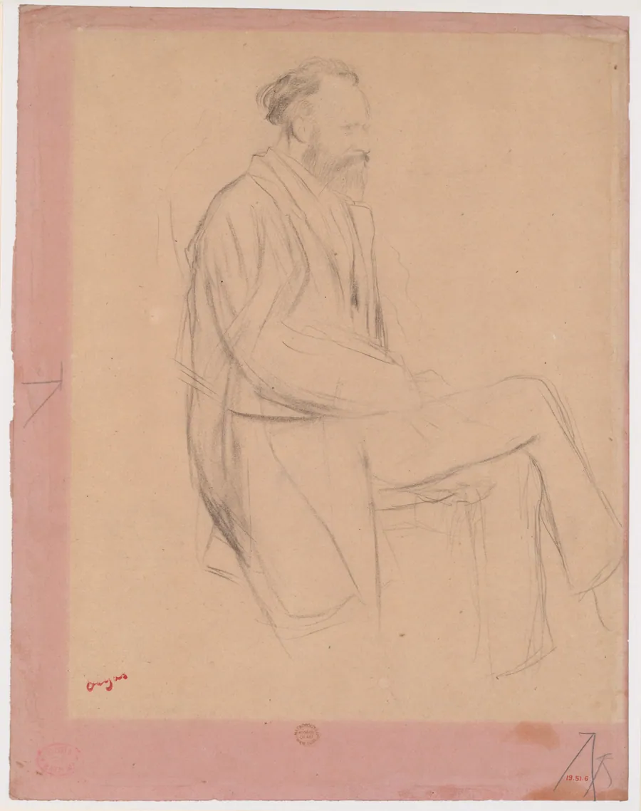 Édouard Manet, Seated, Right Profile by Edouard Manet