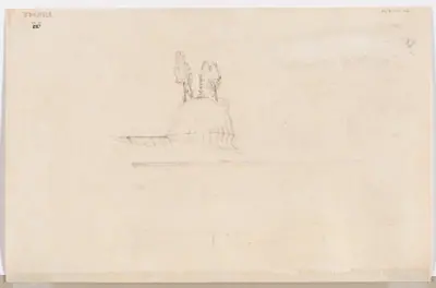 Sketch for Pavilion Near a Mosque (verso)
