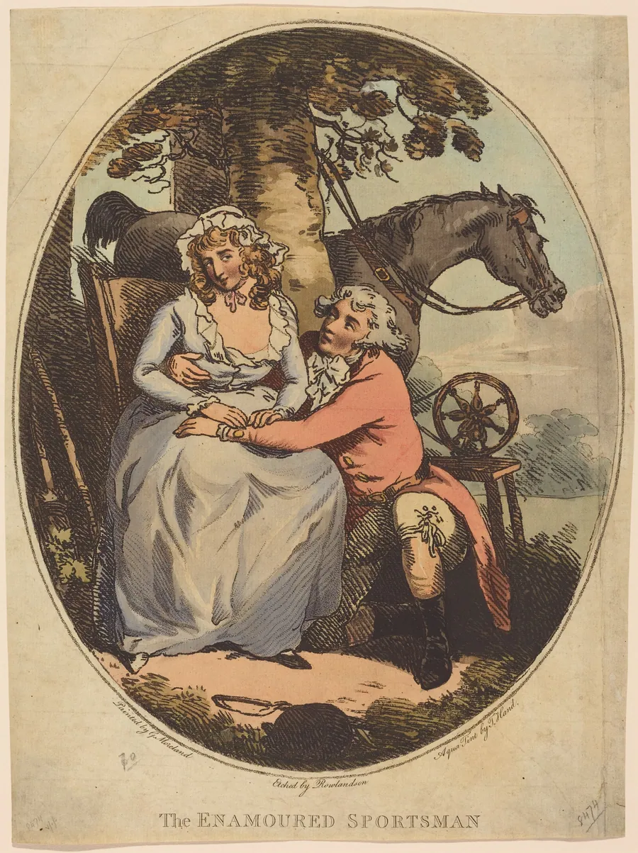 The Enamoured Sportsman by Thomas Rowlandson