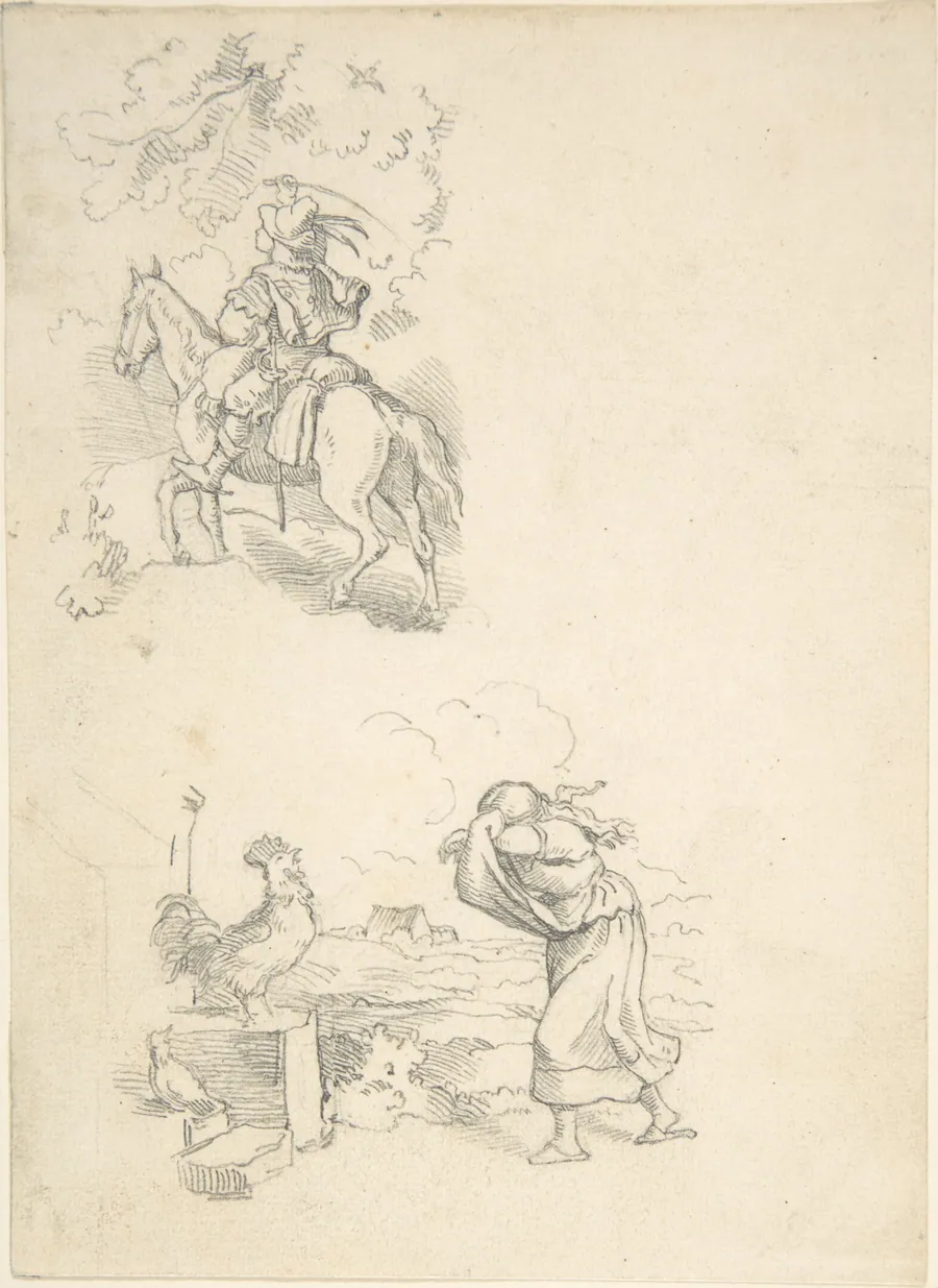 Two Designs for Illustration by Adrian Ludwig Richter