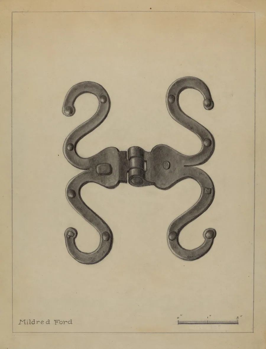 Pa. German Hinge by Mildred Ford