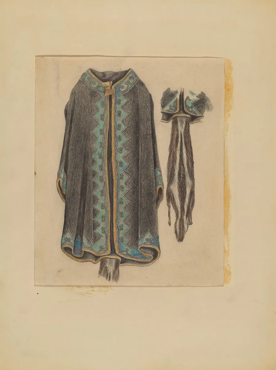 Black Cotton Coat by Michael Trekur