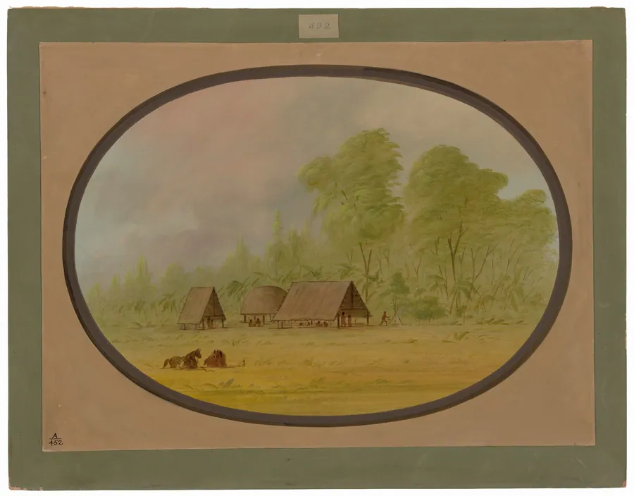Pacapacurus Village by George Catlin