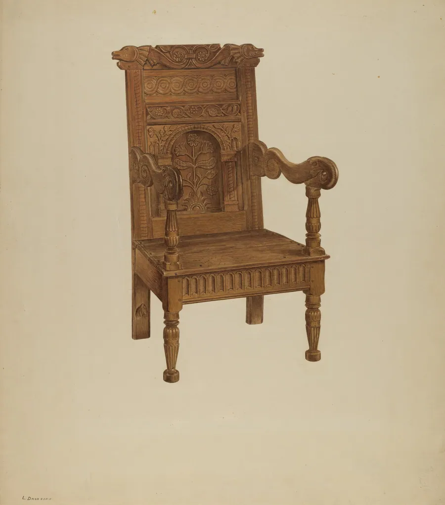 Wainscot Armchair by Leo Drozdoff