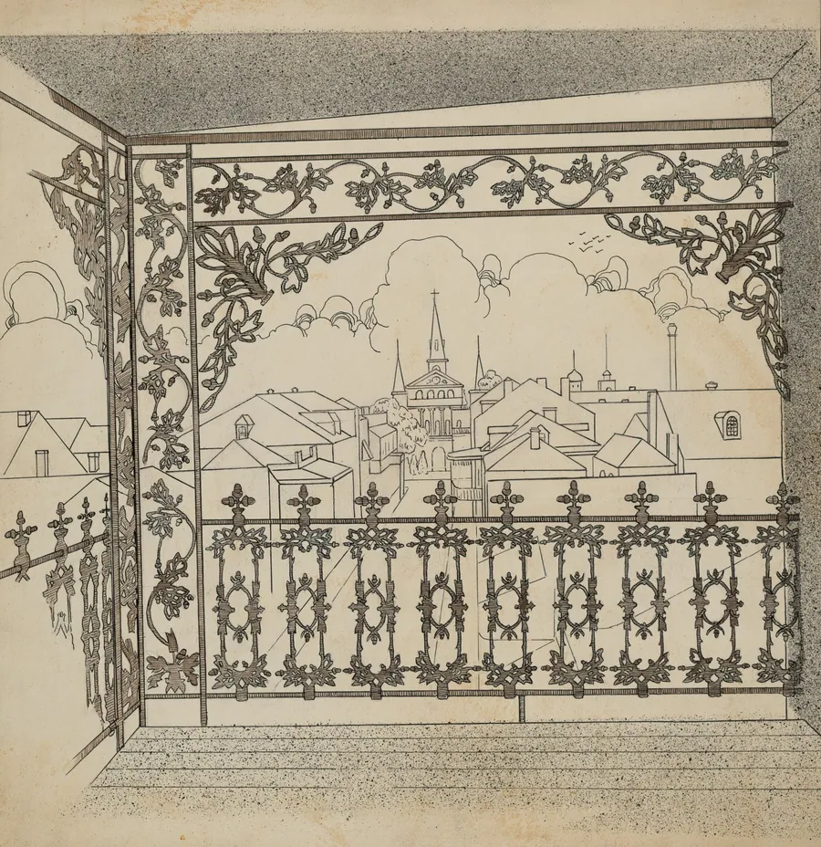 Iron Balcony by Lucien Verbeke