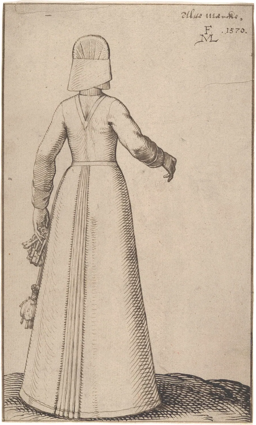 A Woman from Altmark by Melchior Lorck
