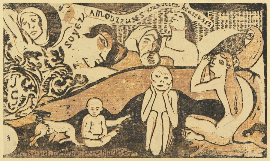 Be in Love and You will be Happy (Soyez amoureuses, vous serez heureuses) by Paul Gauguin