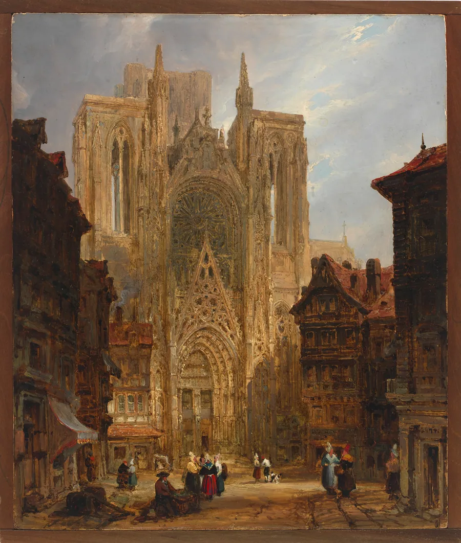 Rouen Cathedral by David Roberts, Scottish, born Stockbridge, Scotland 1796-died London, England 1864
