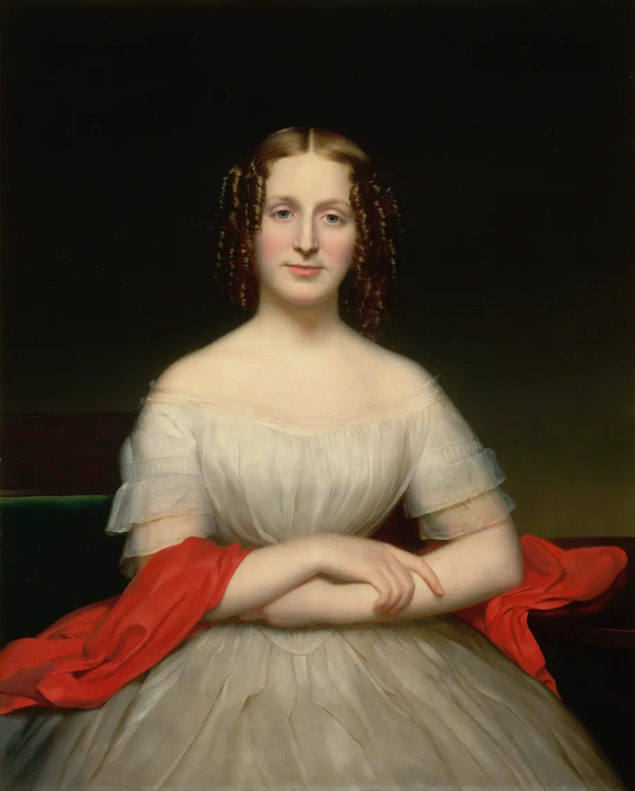 Portrait of Fidelia Marshall by Charles Cromwell Ingham, born Dublin, Ireland 1796-died New York City 1863