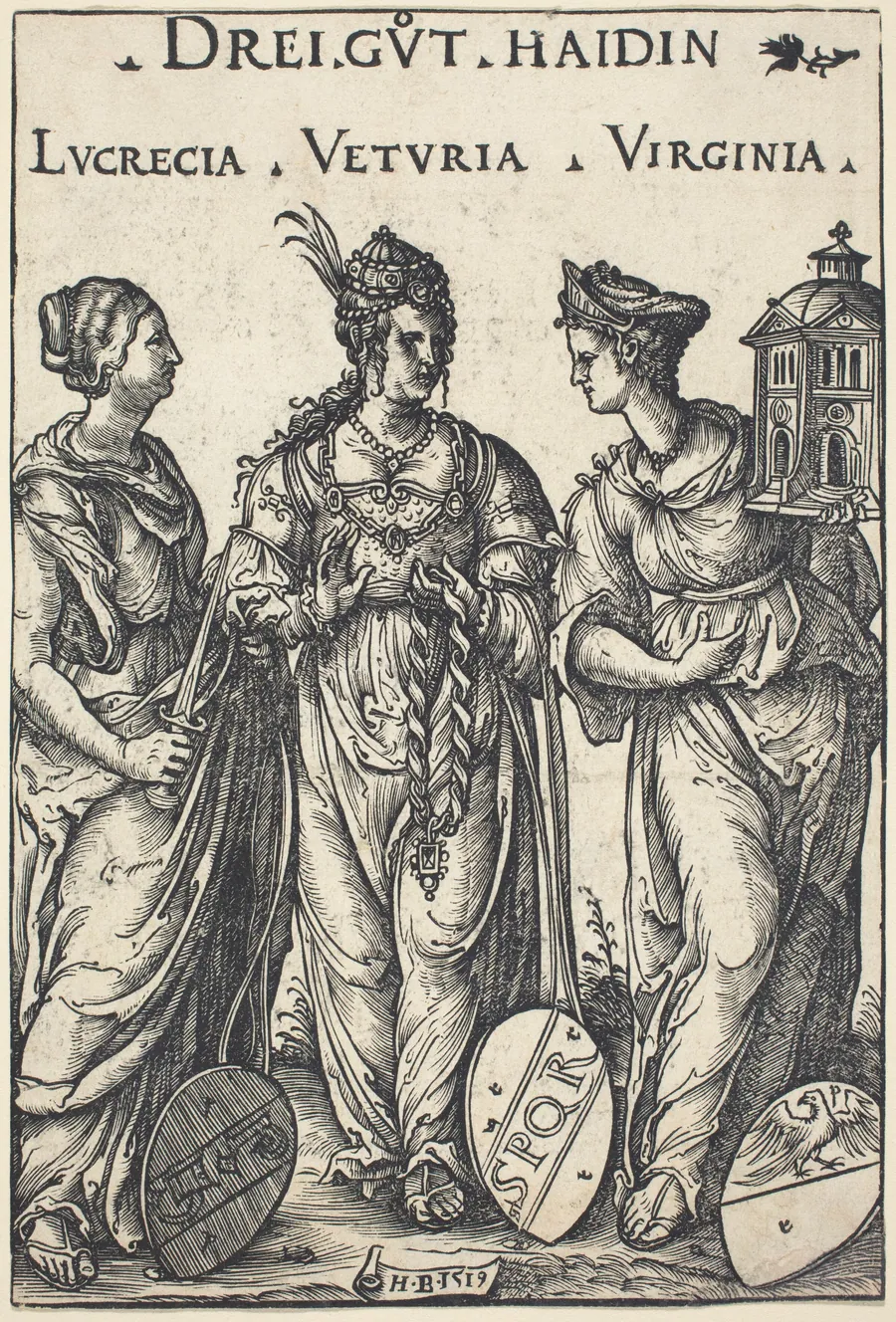 Lucretia, Veturia and Virginia by Hans Burgkmair I