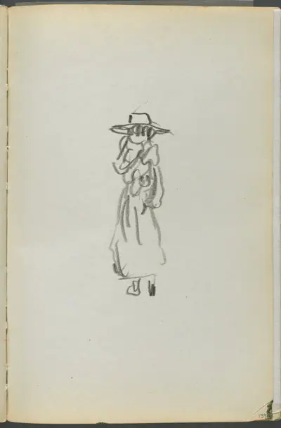 Sketchbook, The Dells, N° 127, page 139: Standing Figure