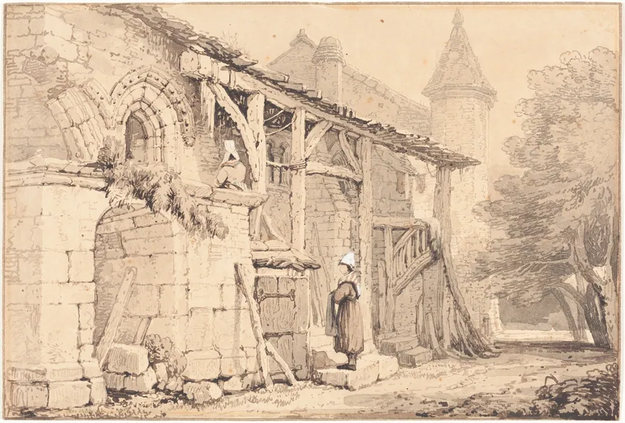 Scene at Jumièges by Samuel Prout