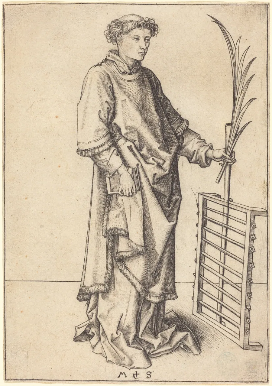 Saint Lawrence by Martin Schongauer