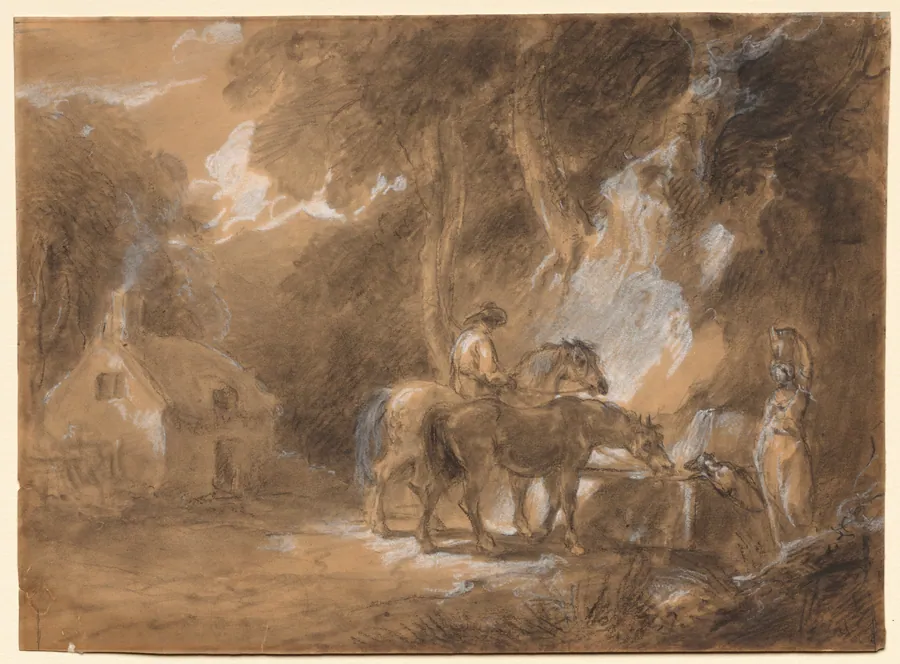 The Halt at the Spring by Thomas Barker