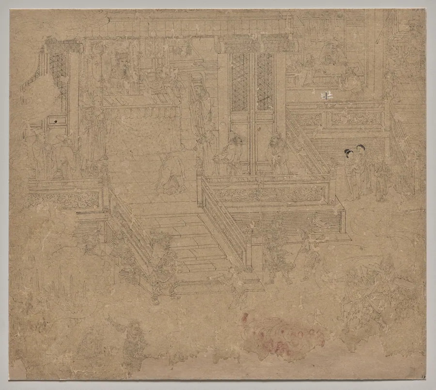 Album of Daoist and Buddhist Themes: Kings of Hells: Leaf 37