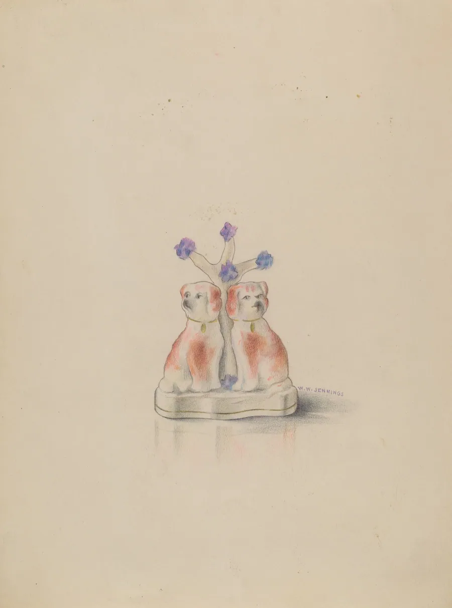 Porcelain Dogs by Walter W. Jennings