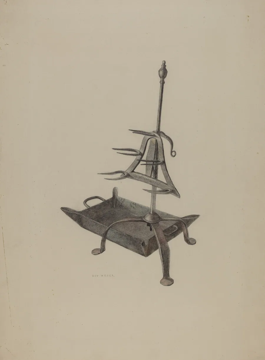 Roasting Stand with Drip Pan by Roy Weber
