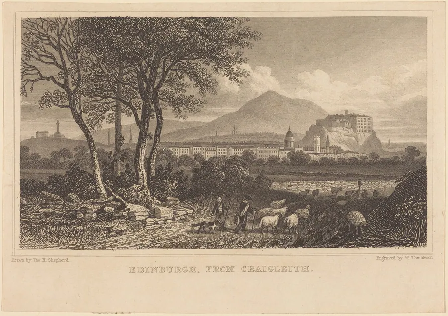 Edinburgh, from Craigleith by William Tombleson