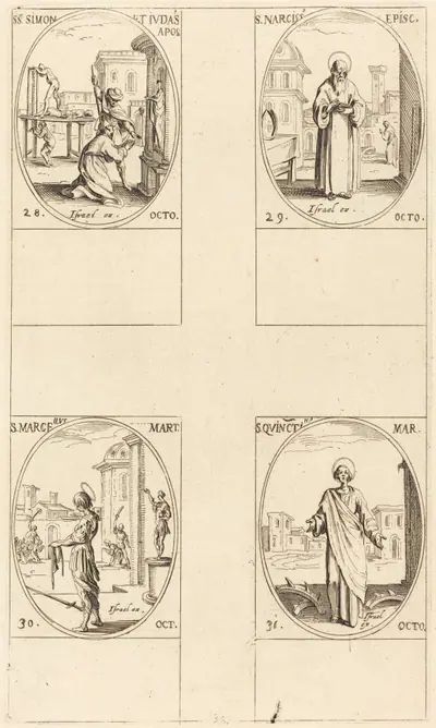 Sts. Simon and Jude, Apostles; St. Narcissus; St. Marcellus; St. Quintin