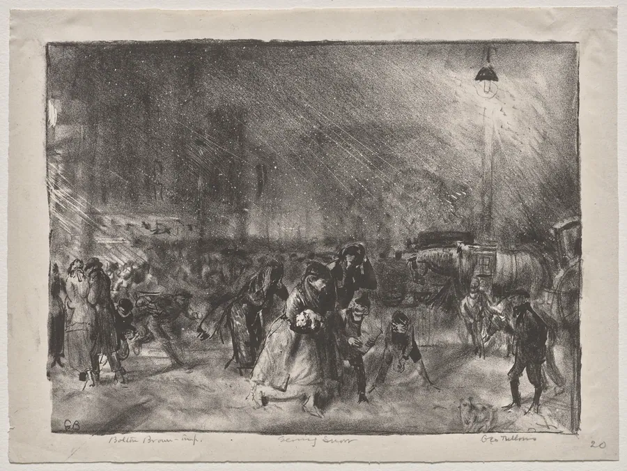 Evening Snow by George Bellows