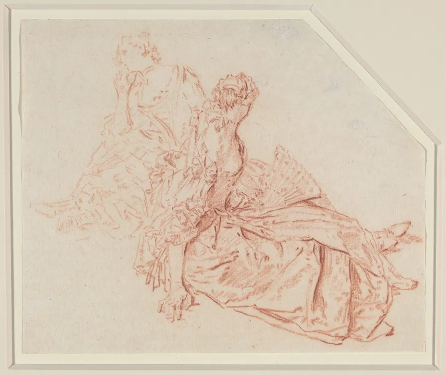 Two Seated Ladies by Nicolas Lancret