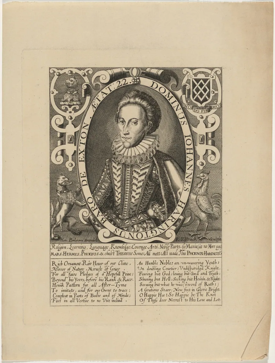 John Harington, Second Baron of Exton by Renold Elstrack