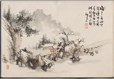 Painting Six from Album of Paintings by Haizan