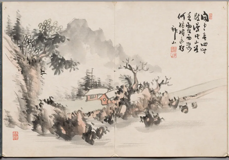 Painting Six from Album of Paintings by Haizan by Yoshitsugu Haizan