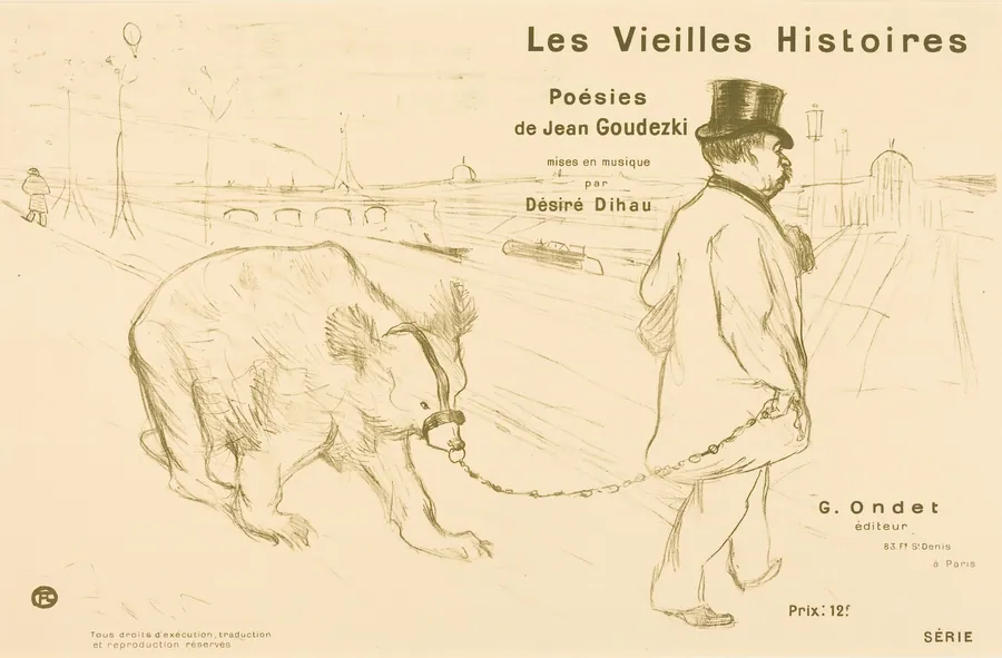Les Vieilles Histoires (cover/frontispiece) by Henri de Toulouse-Lautrec