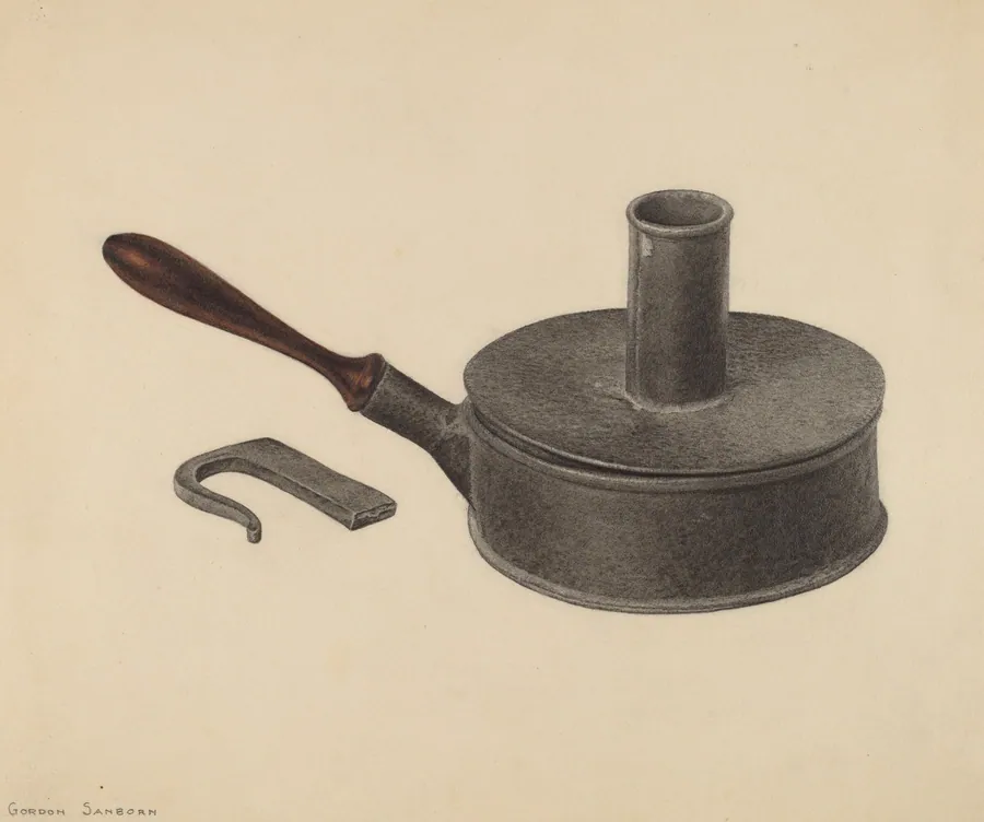 Tinder Box Candlestick and Strike by Gordon Sanborn