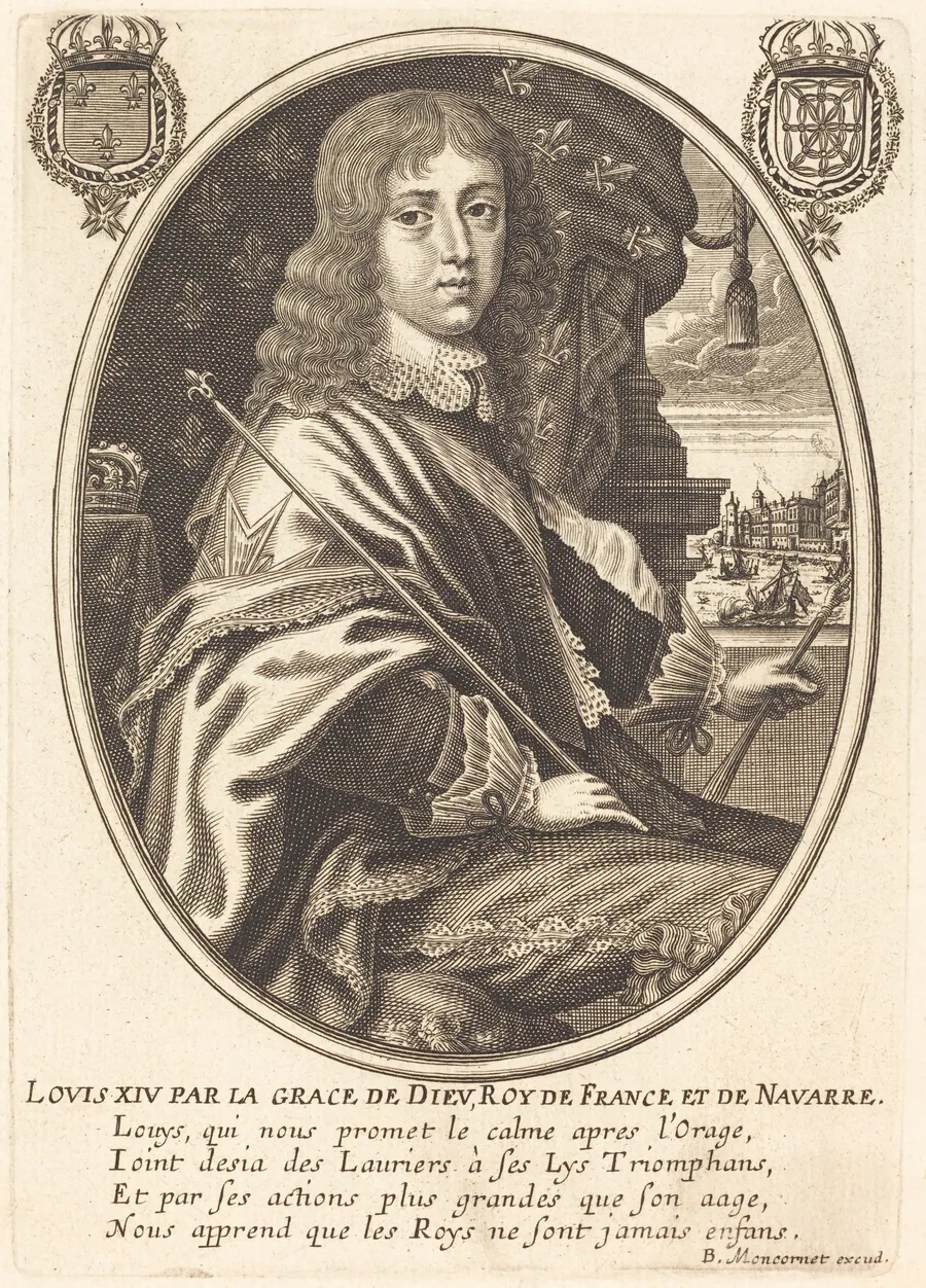 Louis XIV, King of France by Balthasar Moncornet