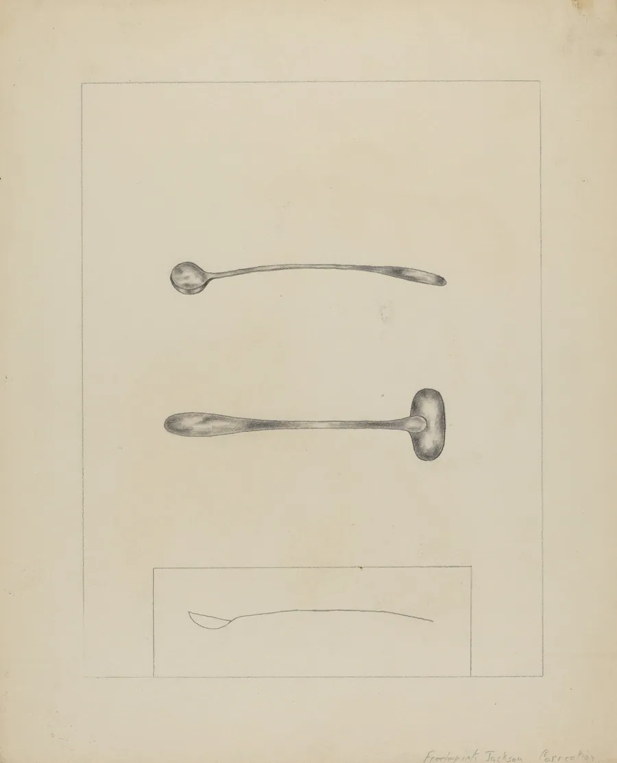 Silver Salt Spoon by Frederick Jackson