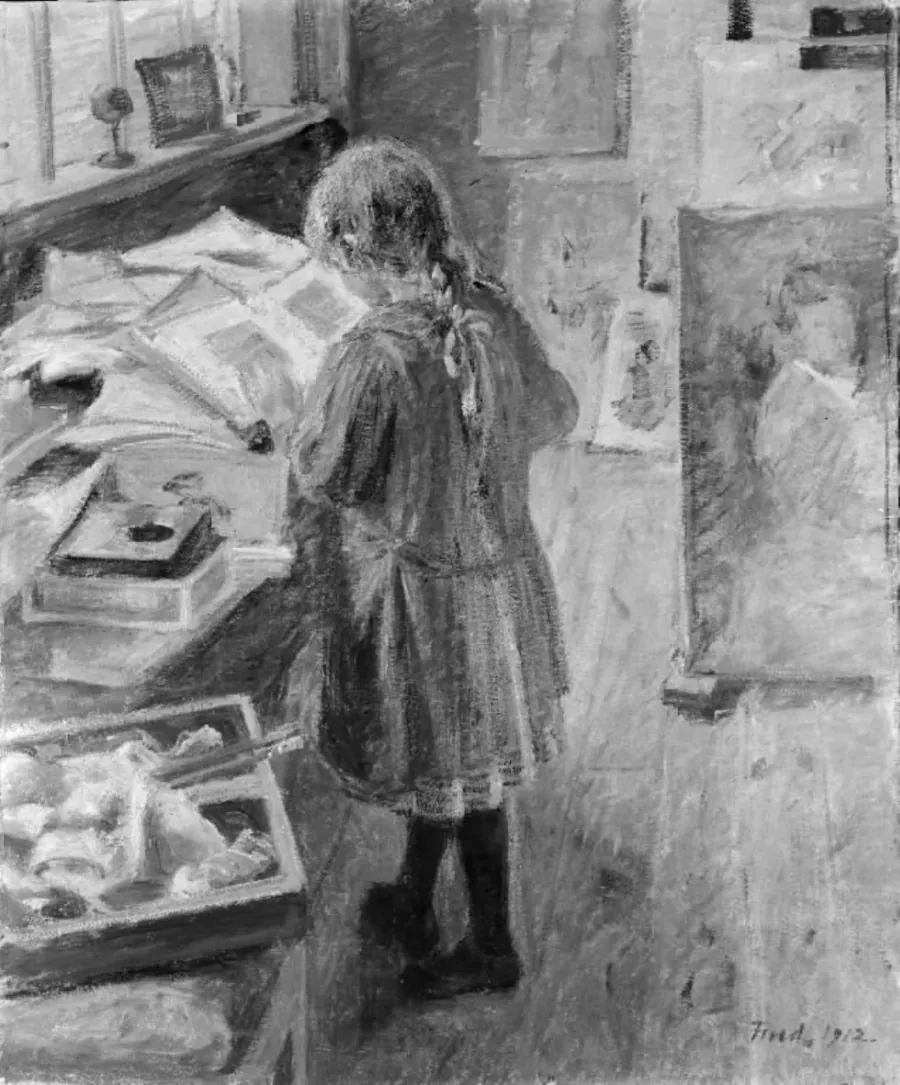 Fra et atelier by Ludvig Find