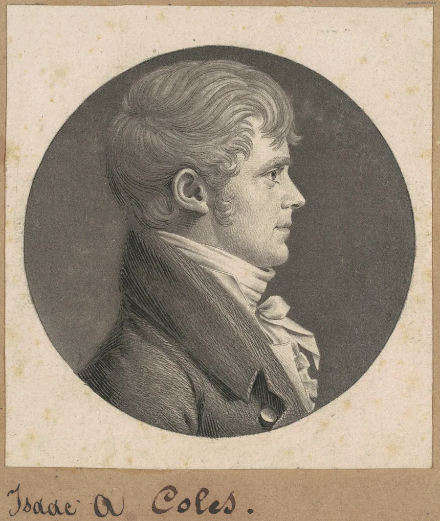 Isaac A. Coles by Charles B. J. Févret de Saint-Mémin