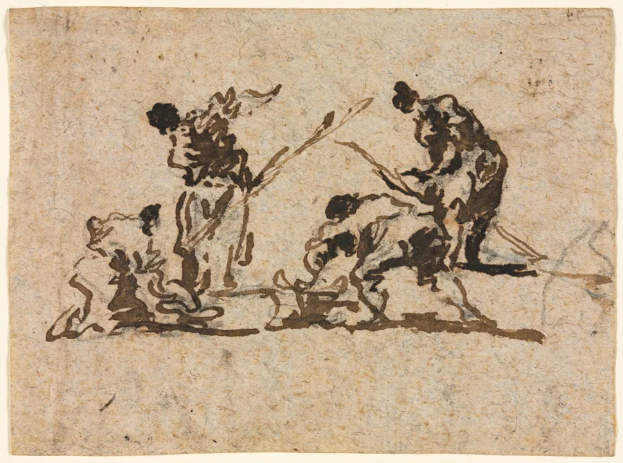 Farmers and Fisherman Working by Francesco Guardi