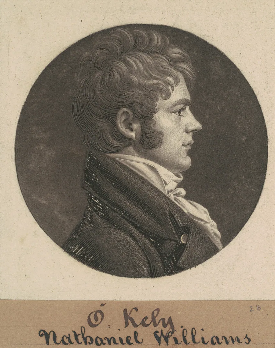 Nathaniel Williams by Charles B. J. Févret de Saint-Mémin
