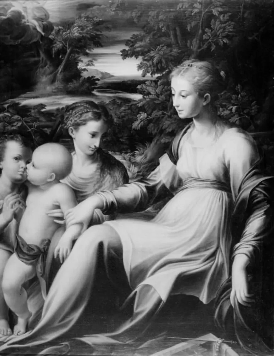 Den hellige familie by Ubekendt