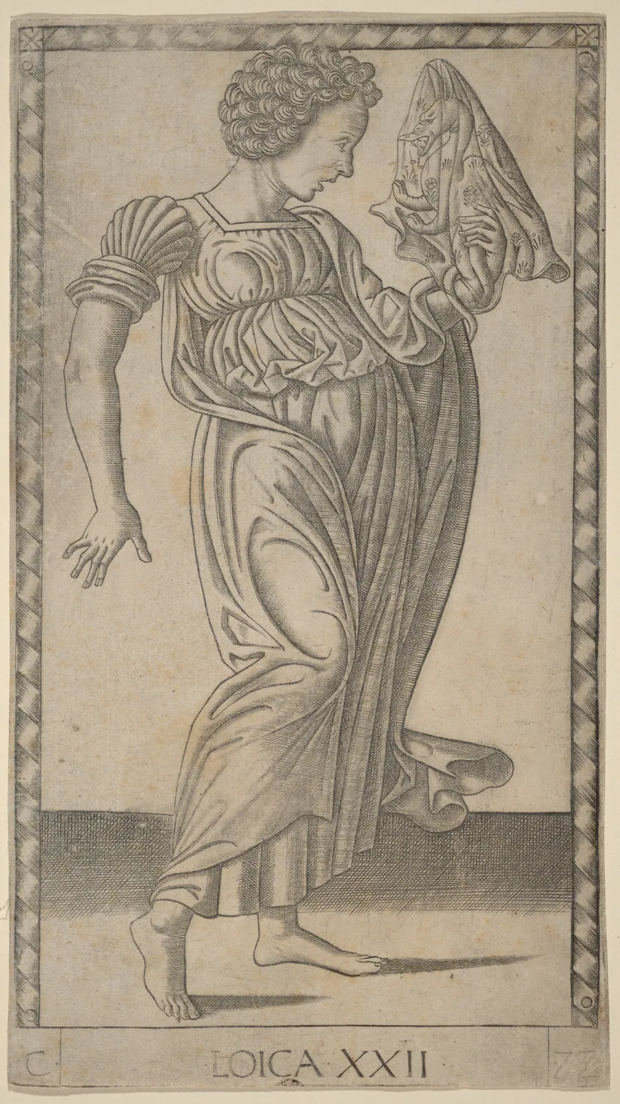 Loica (Logic) by Master of the E-Series Tarocchi