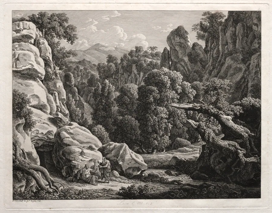 Heroic Landscape: Landscape with the Temptation of Christ by Johann Christian Reinhart