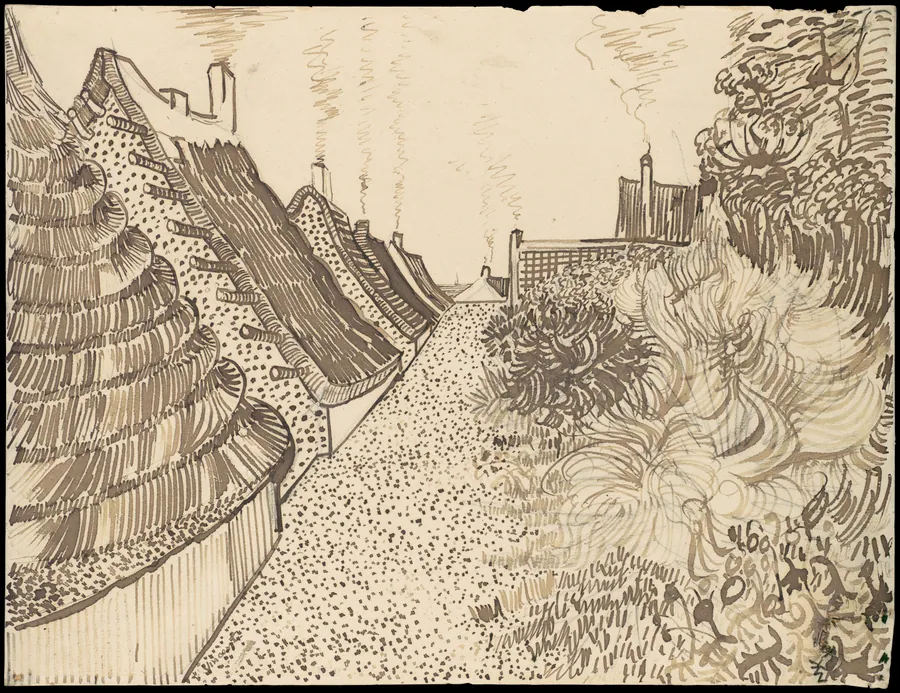 Street in Saintes-Maries-de-la-Mer by Vincent van Gogh