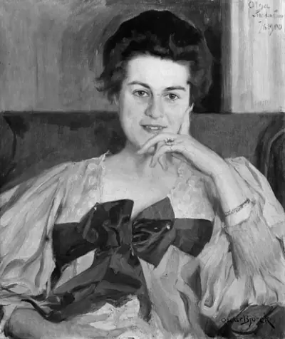Dameportræt, Olga von Heidenstam