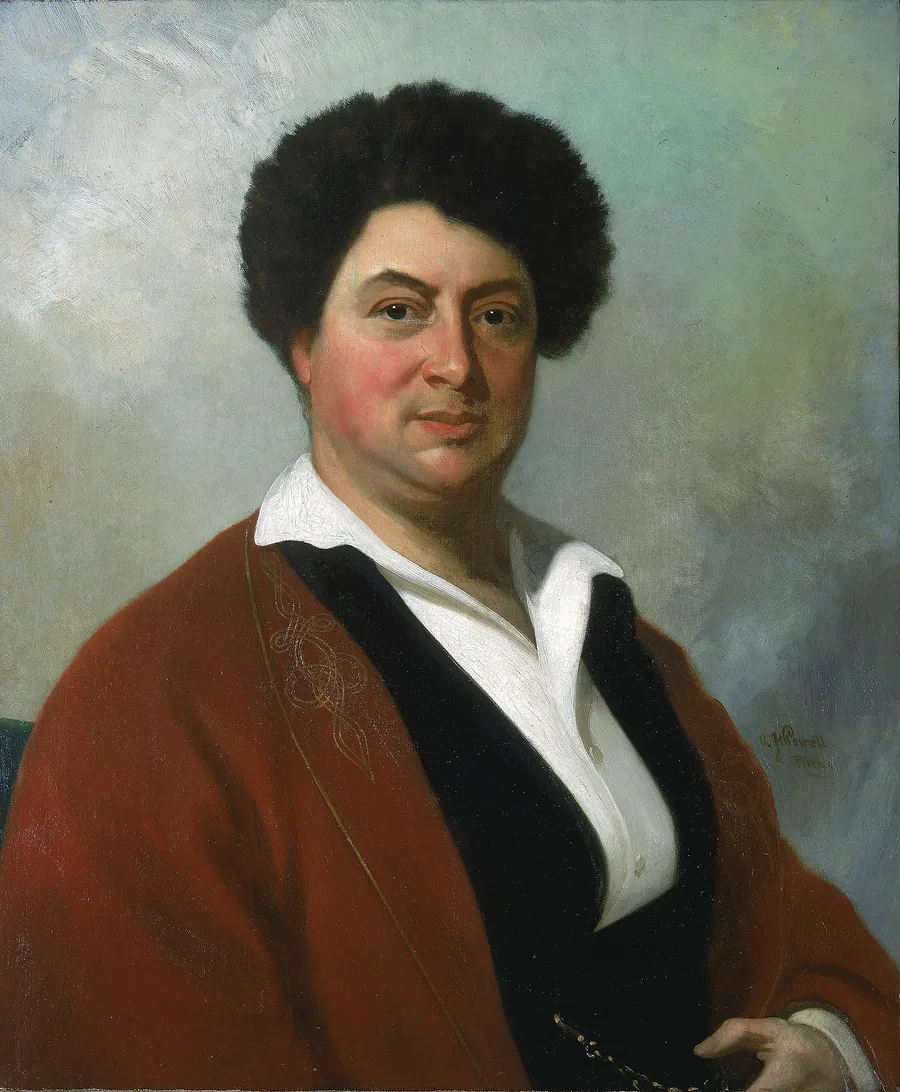 Portrait of Alexandre Dumas by William Henry Powell, born New York City 1823-died New York City 1879