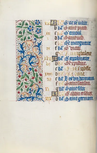 Book of Hours (Use of Rouen): fol. 7v