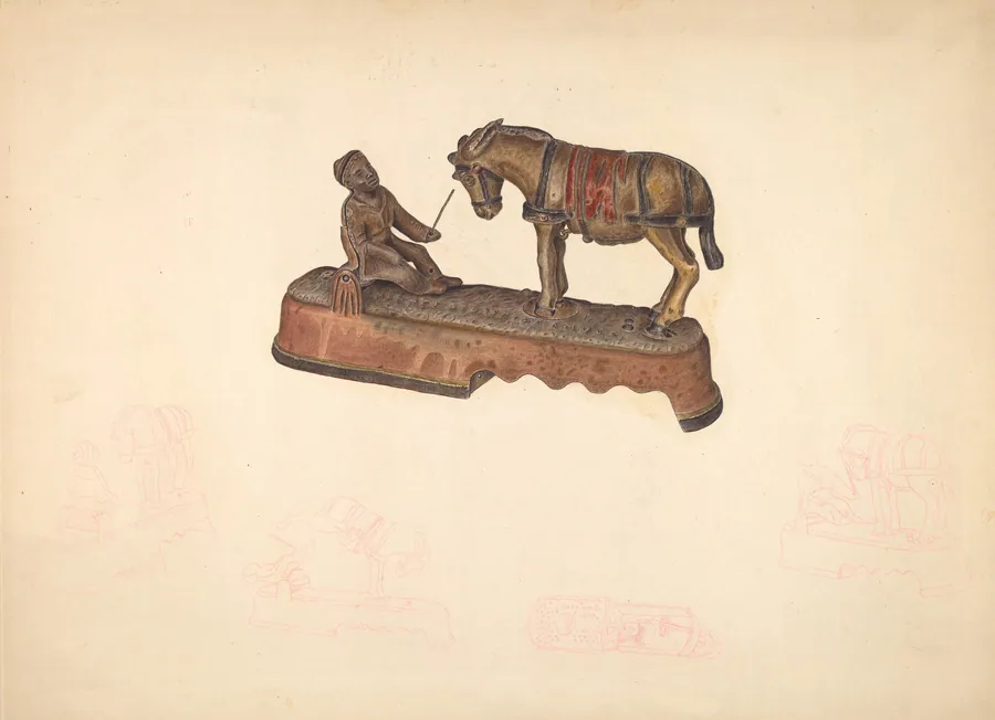 Toy Bank: Mule by American 20th Century