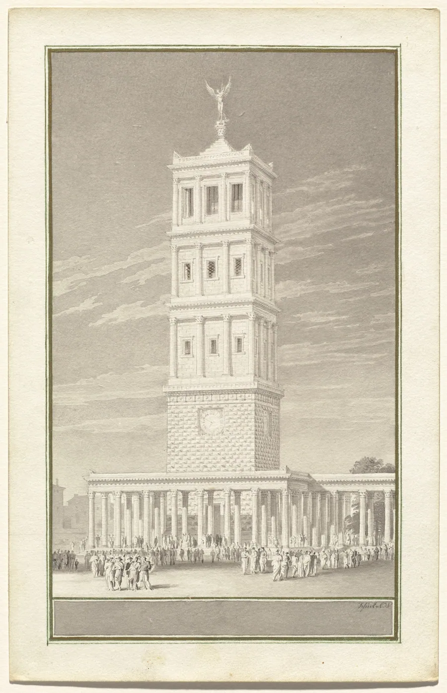 Campanile of a Cathedral for Berlin by Karl Friedrich Schinkel