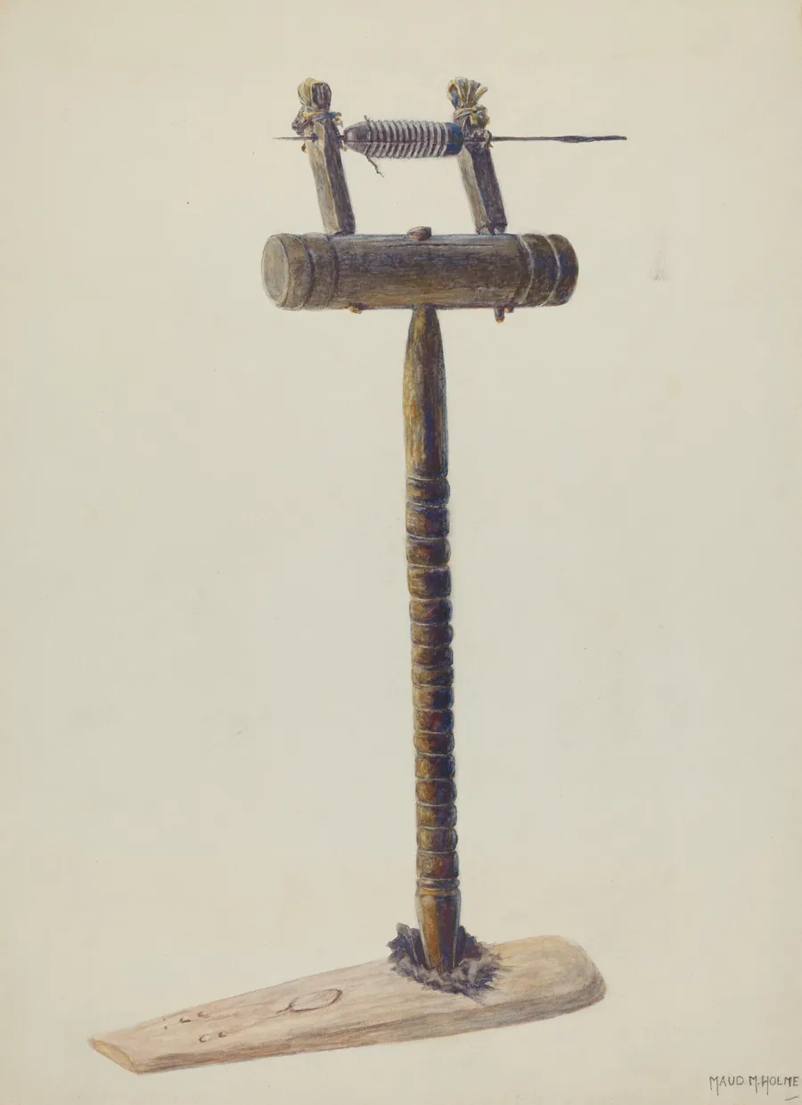 Spinning Wheel by Maud M. Holme