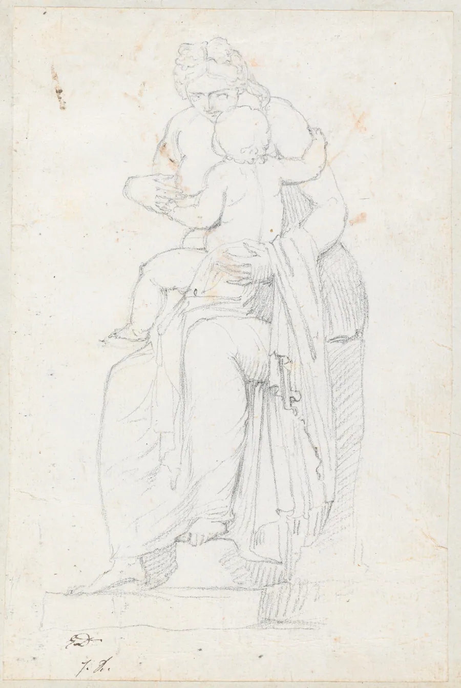Leucothea, Front View by Jacques-Louis David