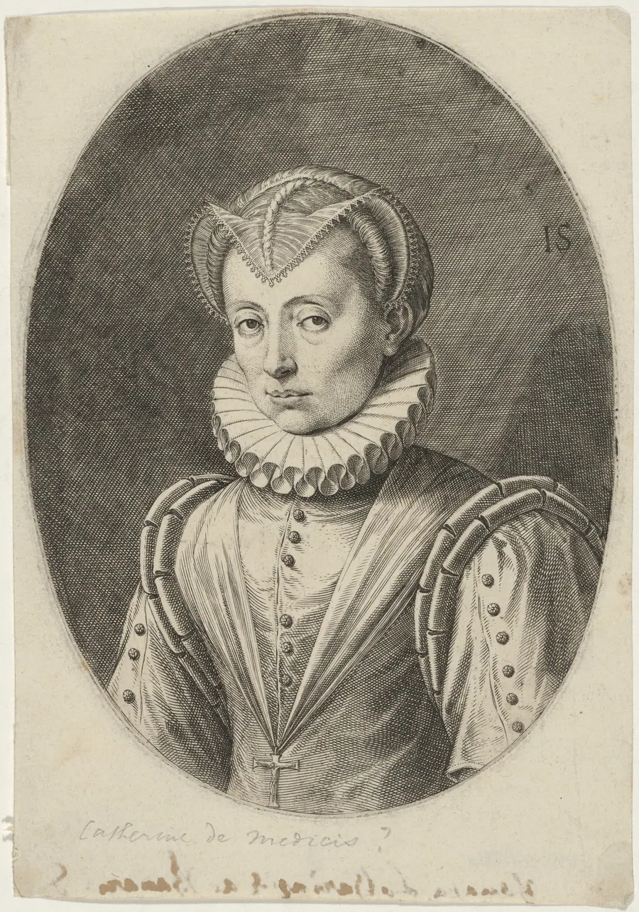 Catherine de Medici (?) by Jan Sadeler I