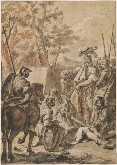Alexander the Great before the Corpse of Darius